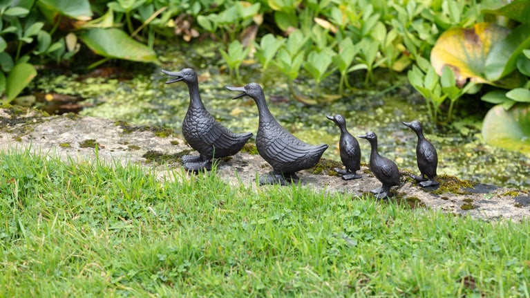 Cast iron ducklings for the garden, part of the 2026 spring/summer collection